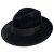 Hatut - Gårda Volterra Fedora Wool Hat (musta)