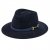 Hatut - Gårda Braga Wool felt Fedora (tummansininen)