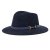 Hatut - Gårda Braga Wool felt Fedora (tummansininen)