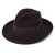 Hatut - Gårda Volterra Fedora Wool Hat (tummanruskea)