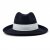 Hatut - Gårda Volterra Fedora Wool Hat (tummansininen/luonnonvalkoinen)