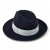Hatut - Gårda Volterra Fedora Wool Hat (tummansininen/luonnonvalkoinen)