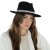 Hatut - Gårda Belluno Crushable Wool felt Fedora (musta)