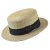 Hatut - Straw Boater Hat Black Band (luonnollinen väri)