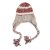Pipot - Gårda Quellon Knit Earflap Beanie (valkoinen/punainen)