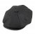 Flat cap - Jaxon Hats Oil Cloth Newsboy Cap (musta)