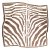 Huivi - Gårda Zebra Satin Scarf (ruskea)