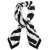 Huivi - Gårda Zebra Satin Scarf (musta)