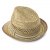 Olkihattu - Gårda Agulo Natural Straw Trilby (luonnonväri/kerma)