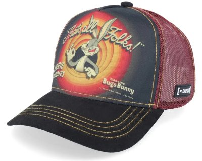 Lippis - Capslab Looney Tunes Bugs Bunny (musta/punainen)