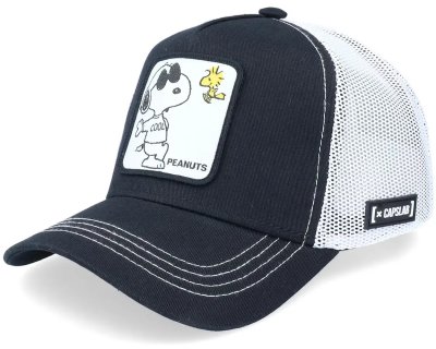 Lippis - Capslab Peanuts Snoopy (musta/Valkoinen)