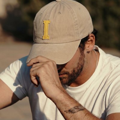 Lippis - Gårda Letter Cap 'I' (beige/keltainen)