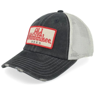 Lippis - American Needle Old Milwaukee Orville Trucker (musta/luonnonvalkoinen)