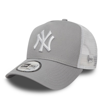 Lippis - New Era New York Yankees 9FORTY Trucker (harmaa/valkoinen)