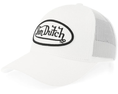 Lippis - Von Dutch Oval Patch Trucker (valkoinen)