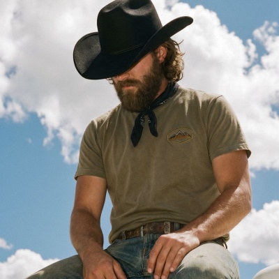 Hatut - Gårda Dubois Wool Felt Cowboy (musta)