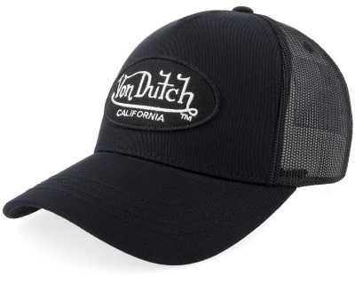 Lippis - Von Dutch Oval Patch Trucker (musta)