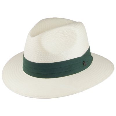 Hatut - Jaxon Toyo Safari Fedora With Olive Band (valkoinen)