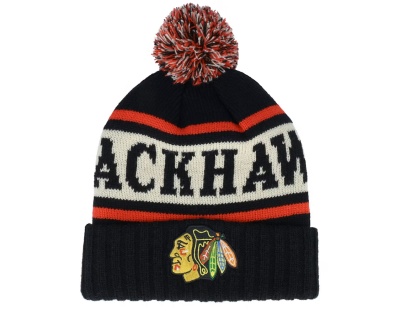 Pipot - American Needle Chicago Blackhawks Pillow Line Knit (musta/valkoinen/punainen)