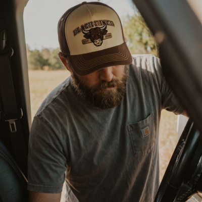 Lippis - Black River Cow Cotton Cap (kermanvärinen/ruskea)