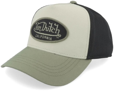 Lippis - Von Dutch Embroidery Trucker (musta/valkoinen/vihreä)