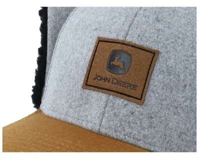 Lippis - John Deere Winter Cap (harmaa/beige/musta)