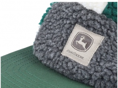 Lippis - John Deere Winter Cap (vihreä/harmaa/valkoinen)
