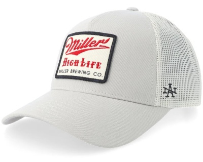 Lippis - American Needle Miller High Life Trucker (luonnonvalkoinen)