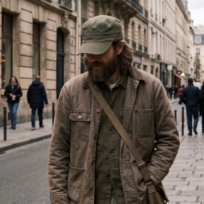 Flat cap - Gårda Army Cap (vihreä)