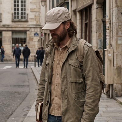 Flat cap - Gårda Army Cap (khaki)