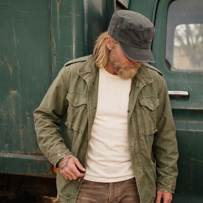 Flat cap - Gårda Viper Army Cap (musta)