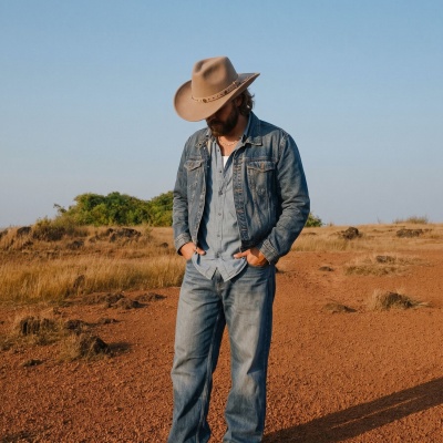 Hatut - Gårda Bowmont Crushable Wool felt Western hat (greige)