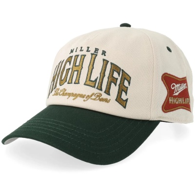 Lippis - American Needle Miller High Life Roscoe Cap (luonnonvalkoinen/vihreä)