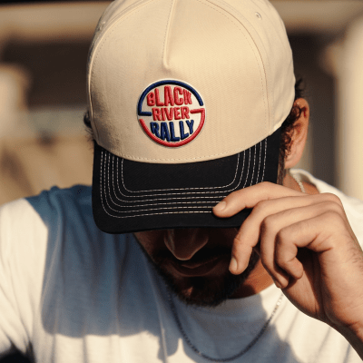 Lippis - Black River Rally Cotton Snapback (kerman/musta)