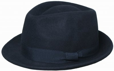 Hatut - Gårda Padua Trilby Wool Hat (laivastonsininen)