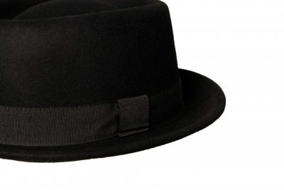 Hatut - Gårda Asolo Pork Pie Wool Hat (musta)