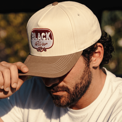 Lippis - Black River Charleston Cotton Snapback (luonnonvalkoinen/khaki)