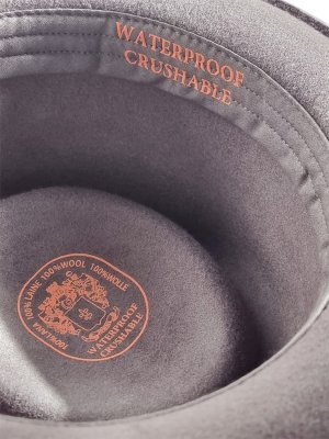 Hatut - Gårda Gallio Pork Pie Wool Hat (harmaa)