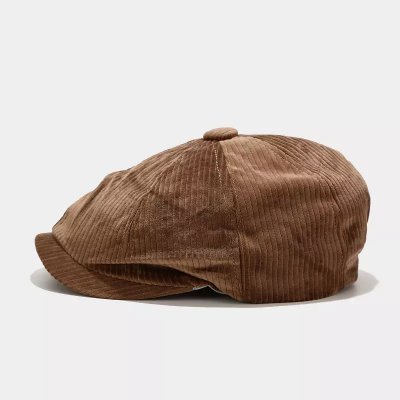 Flat cap - Gårda Belmont Corduroy Cap (ruskea)