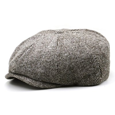 Flat cap - Gårda Rhye Newsboy Cap (ruskea)
