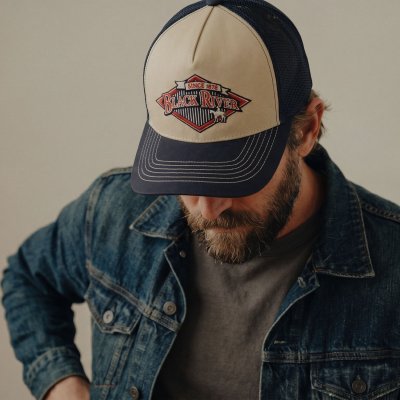 Lippis - Black River Legacy Trucker (kermanvärinen/tummansininen)