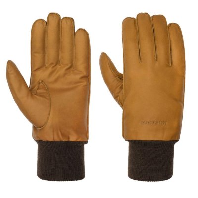Käsineet - Stetson Men's Goat Leather Gloves (ruskia)