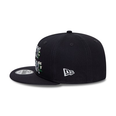 Lippis - New Era Flower Worldmark 9FIFTY (musta)