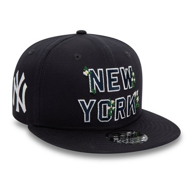 Lippis - New Era Flower Worldmark 9FIFTY (musta)