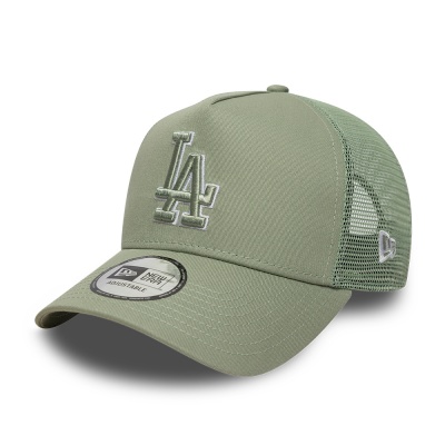 Lippis - New Era Los Angeles Dodgers 9FORTY E-Frame Trucker (pastellinvihreä)