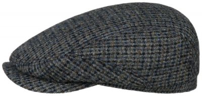 Flat cap - Stetson Driver Cap Harris Tweed
(sininen)