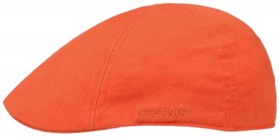 Flat cap - Stetson Texas Cotton (oranssi)