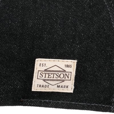 Flat cap - Stetson Texas Denim (musta)