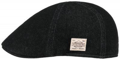 Flat cap - Stetson Texas Denim (musta)