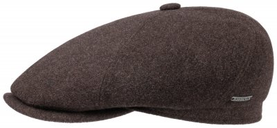 Flat cap - Stetson Gaines Wool/Cashmere (ruskea)